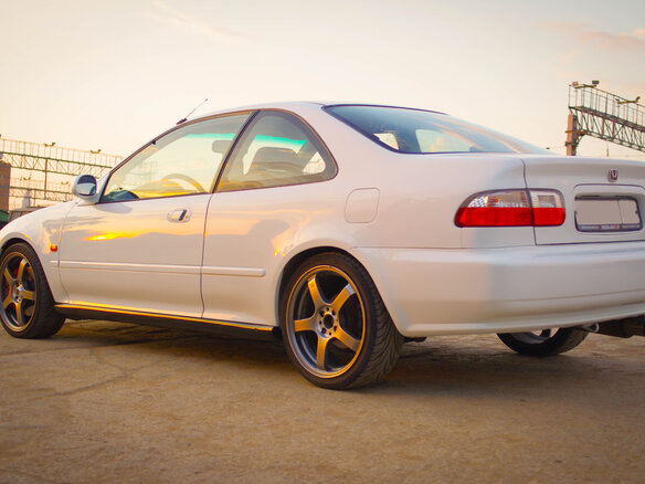 1995 Honda Civic V, белый
