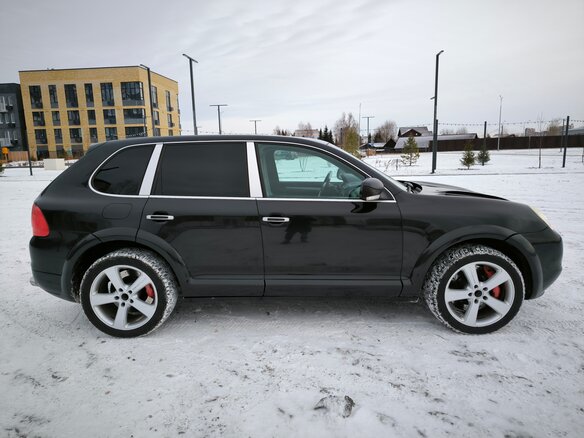 2003 Porsche Cayenne Turbo I (955), чёрный, 1500000 рублей - вид 7