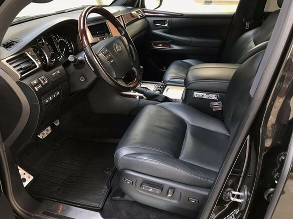 2015 Lexus LX 570 III Рестайлинг, чёрный - вид 10