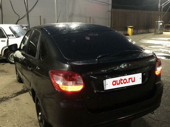 2014 Lada (ВАЗ) Granta I, чёрный, 450000 рублей - вид 5
