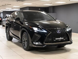2019 Lexus RX 450h IV Рестайлинг, чёрный, 6332123 рублей, вид 3