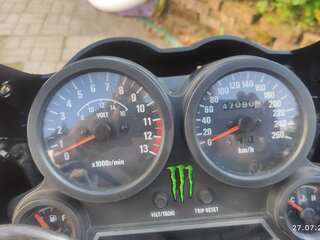 1987 Kawasaki ZZR 600, синий, 180000 рублей, вид 3