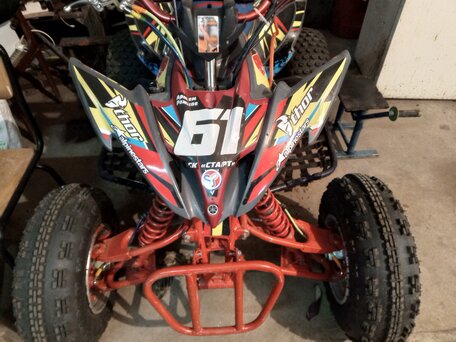 2009 Yamaha Raptor YFM250, красный, 250000 рублей, вид 4