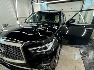 2018 Infiniti QX80 I Рестайлинг 2, чёрный, 5100000 рублей, вид 2