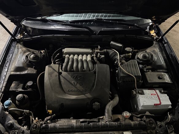 2006 Hyundai Sonata ТагАЗ IV (EF) Рестайлинг, чёрный, 470000 рублей - вид 6