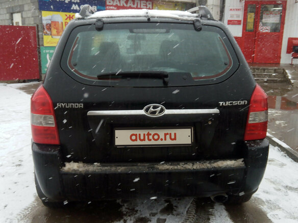 2005 Hyundai Tucson I, чёрный - вид 1