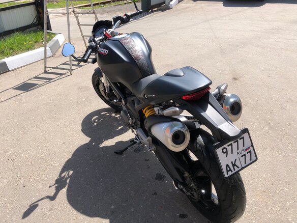 2012 Ducati Monster 696, чёрный, 450000 рублей - вид 7