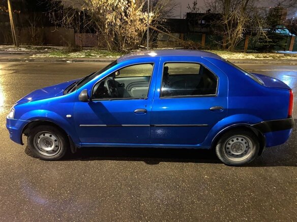 2007 Renault Logan I, синий, 335000 рублей - вид 6