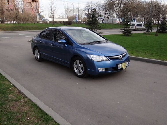2008 Honda Civic VIII, голубой - вид 3
