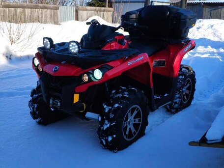 2012 BRP Can-Am Outlander MAX 500, красный, 840000 рублей, вид 2