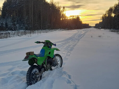 1999 Kawasaki KDX 250, зелёный, 190000 рублей, вид 2