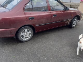 2007 Hyundai Accent ТагАЗ II, красный, 210000 рублей, вид 2