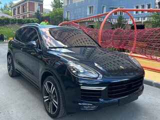 2014 Porsche Cayenne Turbo II Рестайлинг (958), синий, 4850000 рублей, вид 5