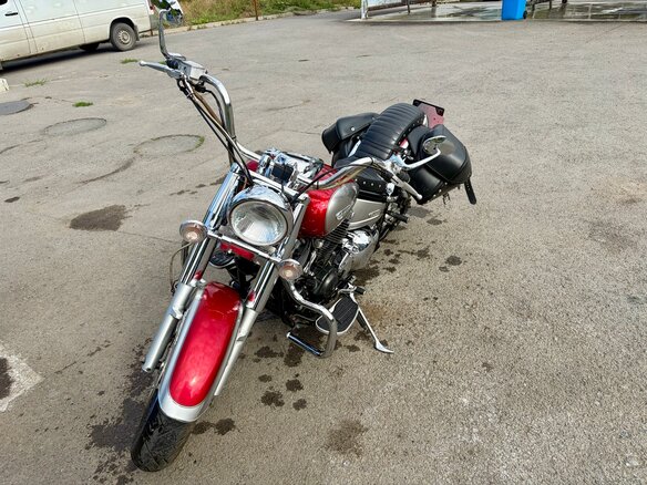 2006 Yamaha XVS400 Drag Star, красный