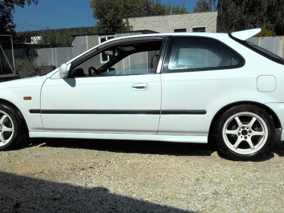 1999 Honda Civic VI, белый - вид 2