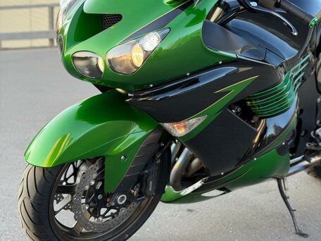 2007 Kawasaki ZZR 1400, зелёный, 635000 рублей, вид 3