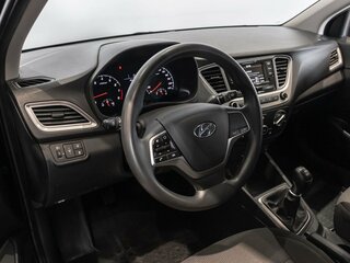 2020 Hyundai Solaris II Рестайлинг, чёрный, 1384658 рублей, вид 5