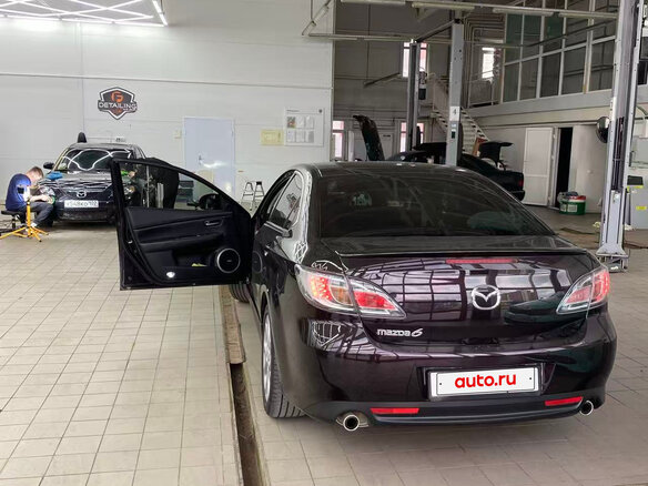 2008 Mazda 6 II (GH), чёрный - вид 5