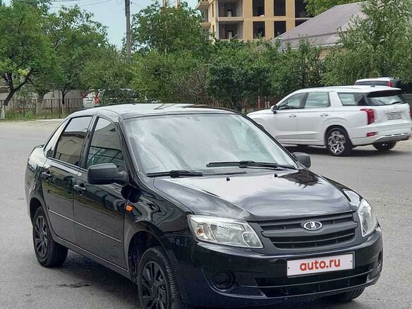 2016 Lada (ВАЗ) Granta I, чёрный, 560000 рублей - вид 1