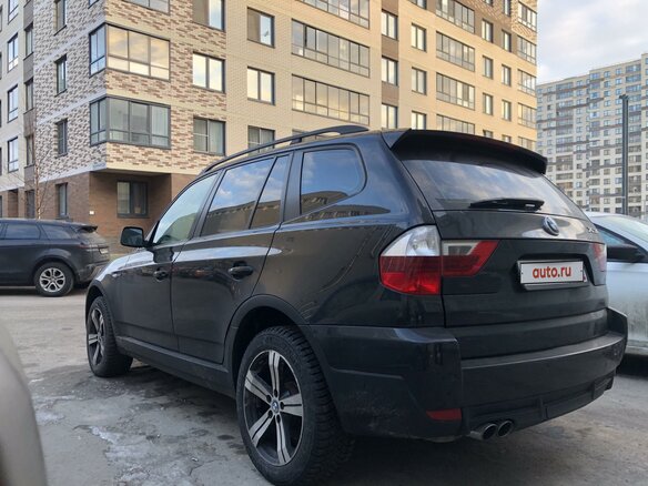 2007 BMW X3 25i I (E83) Рестайлинг, чёрный, 977000 рублей - вид 9
