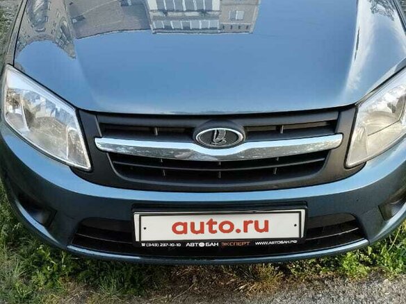 2014 Lada (ВАЗ) Granta I, серый, 450000 рублей - вид 1