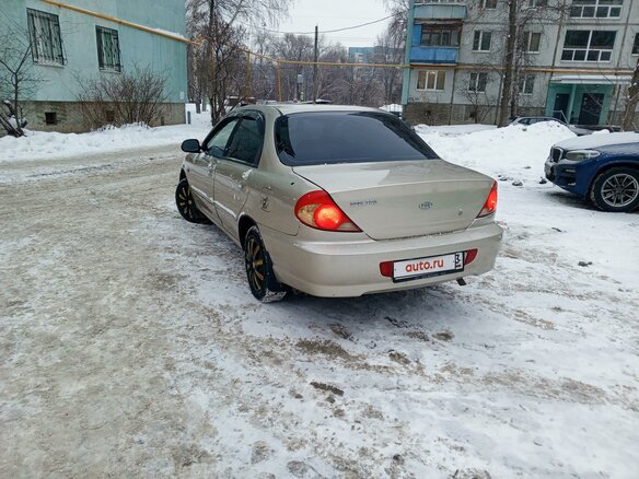 2007 Kia Spectra I Рестайлинг 2, бежевый, 420000 рублей - вид 5