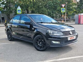 2017 Volkswagen Polo V Рестайлинг, чёрный, 1200000 рублей, вид 5
