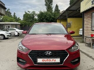 2018 Hyundai Solaris II, красный, 1220000 рублей, вид 2