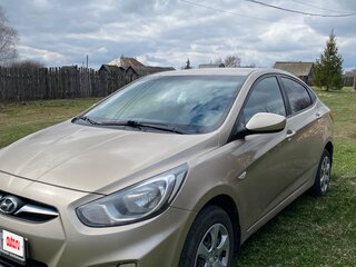 2013 Hyundai Solaris I, бежевый, 510000 рублей, вид 1
