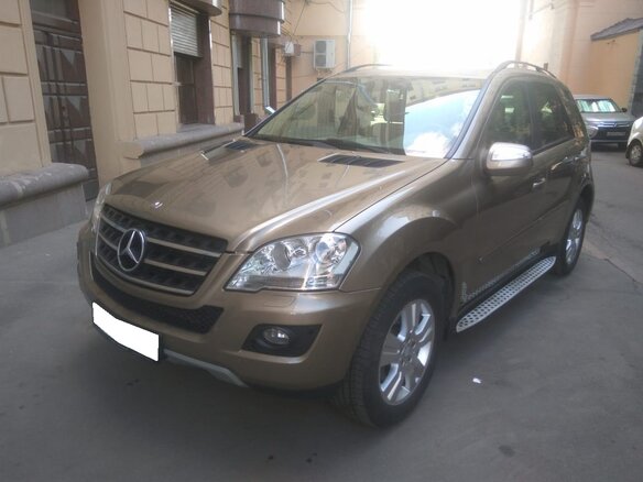 2009 Mercedes-Benz M-Класс 320 II (W164) Рестайлинг, бежевый - вид 2