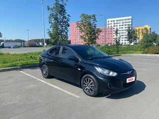 2012 Hyundai Solaris I, чёрный, 625000 рублей, вид 3