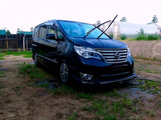 2015 Nissan Serena IV (C26), чёрный, 1765000 рублей, вид 2