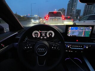 2022 Audi A4 35 TFSI Long V (B9) Рестайлинг, синий, 3800000 рублей, вид 4