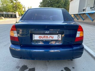 2007 Hyundai Accent ТагАЗ II, синий, 375000 рублей, вид 4