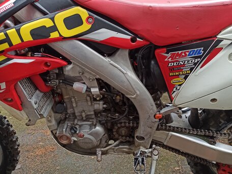 2009 Honda CRF 450X, пурпурный, 455000 рублей, вид 2