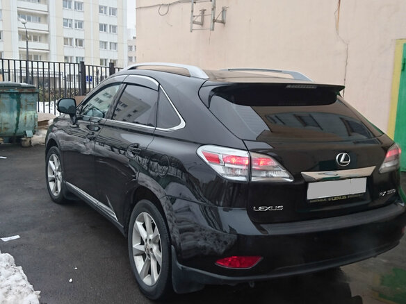 2010 Lexus RX 350 III, чёрный - вид 2