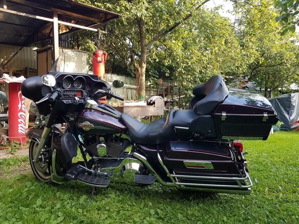 2004 Harley-Davidson Electra Glide, оранжевый, 900000 рублей - вид 5