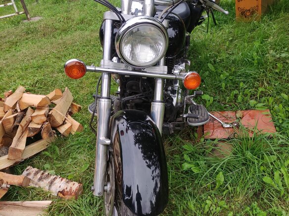 2002 Yamaha XVS650 Drag Star, чёрный, 400000 рублей - вид 2