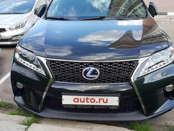 2012 Lexus RX 450h III Рестайлинг, чёрный - вид 2