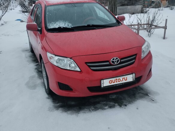 2008 Toyota Corolla AMT X (E140, E150), красный, 695000 рублей