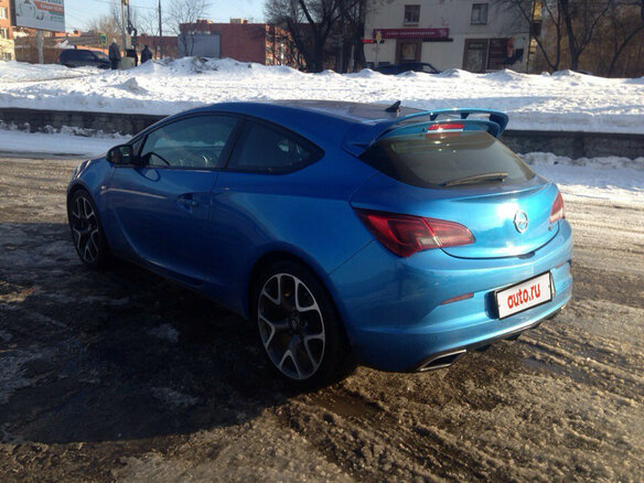 2012 Opel Astra OPC J, голубой - вид 3