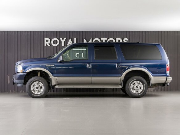 2003 Ford Excursion, синий - вид 2