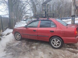 2005 Hyundai Accent ТагАЗ II, красный, 450000 рублей, вид 4