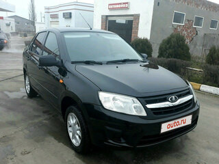 2015 Lada (ВАЗ) Granta I, чёрный, 620000 рублей, вид 3