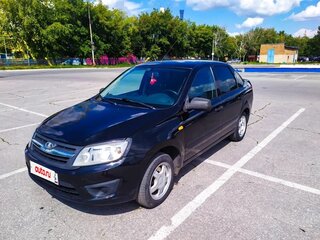 2013 Lada (ВАЗ) Granta I, чёрный, 450000 рублей, вид 2