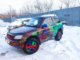 1996 Toyota RAV4 I (XA10), пурпурный, 550000 рублей, вид 1