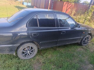 2005 Hyundai Accent ТагАЗ II, чёрный, 305000 рублей, вид 3