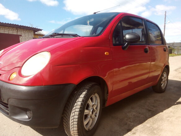 2007 Daewoo Matiz I Рестайлинг, красный
