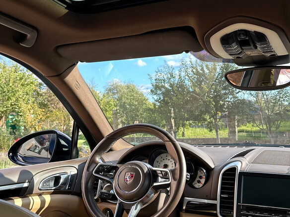 2016 Porsche Cayenne S II Рестайлинг (958), синий, 4000000 рублей - вид 5