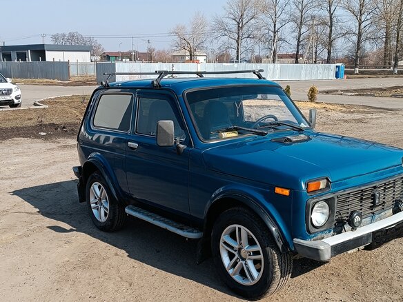 2007 Lada (ВАЗ) 2121 (4x4) I Рестайлинг, синий, 750000 рублей - вид 3